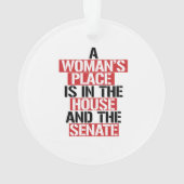 Eine Frau ist im Haus und im Senat. Ornament (Rückseite)