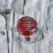 Eine Frau, ist wie ein Teebeutel, Sie nie… Button (Beispiel)