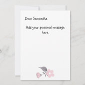 Eine Frau ist wie eine eigene Teebeutel-Grußkarte Einladung (Rückseite)