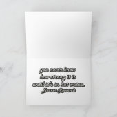 "Eine Frau ist wie eine Teetasche." Benutzerdefini Karte (Innenseite)