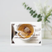 Eine Frau ist wie... Postkarte (Stehend Vorderseite)