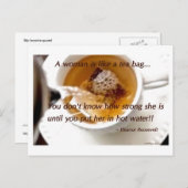 Eine Frau ist wie... Postkarte (Vorne/Hinten)