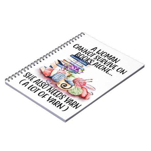 Eine Frau kann nicht allein auf Büchern überleben, Notizblock (Linke Seite)