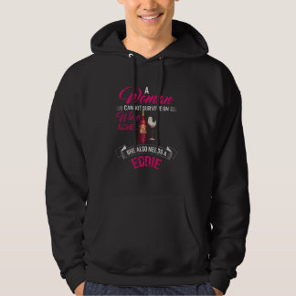 Eine Frau kann nicht allein auf Wein überleben, di Hoodie