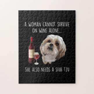 Eine Frau kann nicht allein auf Wein überleben, di Puzzle