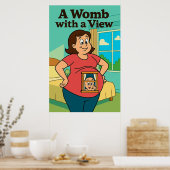 Eine Frau mit Ansicht - Cartoon Edition Poster (Küche)