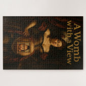 "Eine Frau mit Blick" - Barockfenster Puzzle (Horizontal)