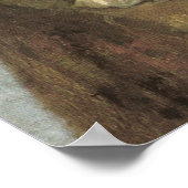 Eine Frau mit Chrysanthemen von Edgar Degas Poster (Ecke)