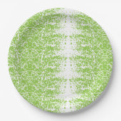 Eine Frau mit einem grauen Pullover und einer Bril Pappteller (Vorderseite)