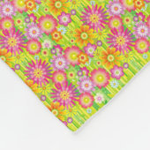 Eine Frau mit einem Motorrad Fleecedecke (Ecke)