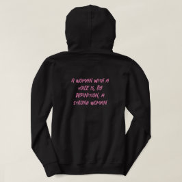 Eine Frau mit einer Stimme ist per definitionem ei Hoodie