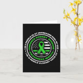 Eine Frau mit nur einer Nierenerkrankung unterschä Karte (Gelbe Blume)