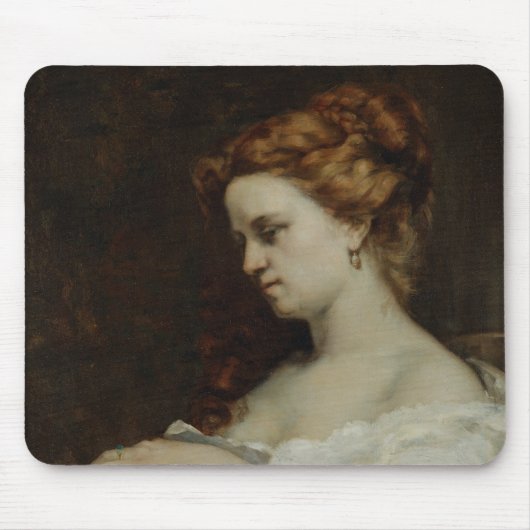 Eine Frau mit Schmuck, 1867 Mousepad (Vorne)
