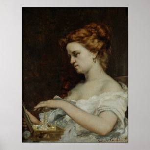 Eine Frau mit Schmuck, 1867 Poster