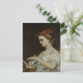 Eine Frau mit Schmuck, 1867 Postkarte (Stehend Vorderseite)