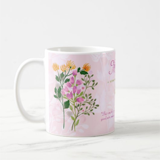 EINE FRAU NACH GOTTES EIGENEM HERZ KAFFEETASSE (Links)