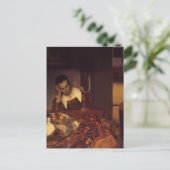 Eine Frau schläft Postkarte (Stehend Vorderseite)