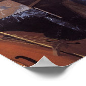 Eine Frau sitzt auf der Jungfrau Poster (Ecke)