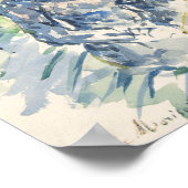 Eine Frau sitzt auf einer Bank | Berthe Morisot Poster (Ecke)