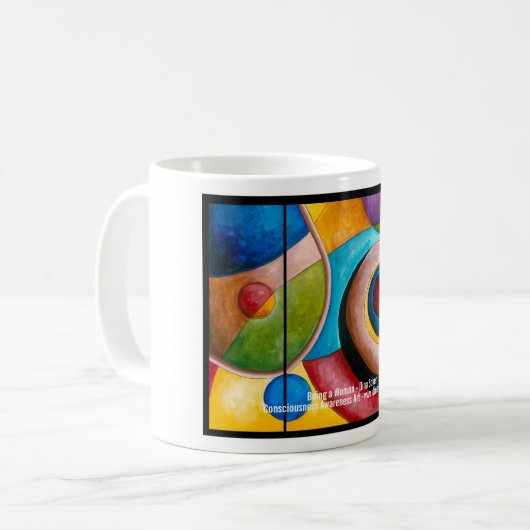 Eine Frau, Tasse sein (Vorderseite Links)