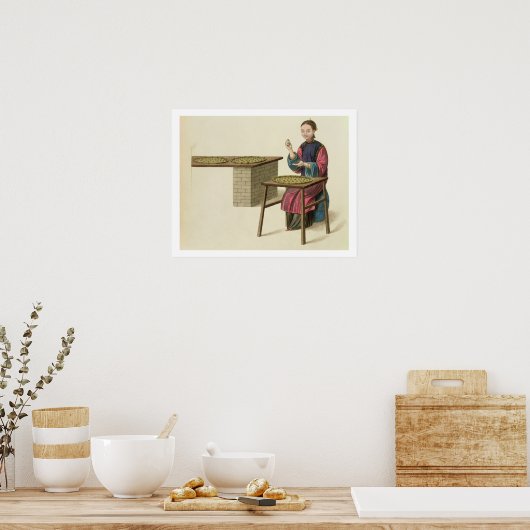 Eine Frau Tee zubereiten, Teller 21 von 'The Costu Poster (Küche)