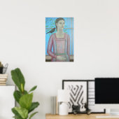 Eine Frau und ein Blackbird sind eins 2012 Poster (Heimbüro)