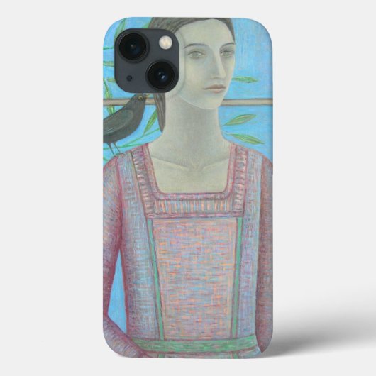 Eine Frau und eine Amsel sind ein 2012 Case-Mate iPhone Hülle (Rückseite)