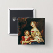 Eine Frau und ihr Sohn Button (Vorne & Hinten)