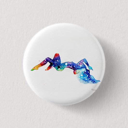 Eine Frau und ihr Universum Button (Vorderseite)