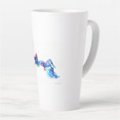 Eine Frau und ihr Universum Milchtasse (Rechte Ecke)