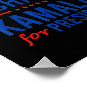 Eine Frau unter der Leitung von Kamala Harris demo Poster (Ecke)