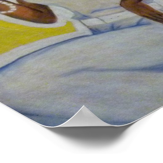 Eine Frau von Fisk Poster (Ecke)