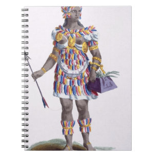 Eine Frau von Honduras, 1780 (farbiger Stich) Notizblock