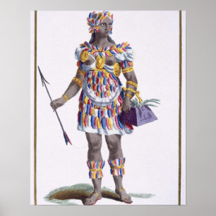 Eine Frau von Honduras, 1780 (farbiger Stich) Poster