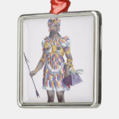 Eine Frau von Honduras, 1780 (farbiger Stich) Silbernes Ornament (Links)