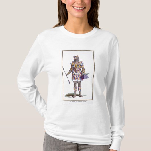 Eine Frau von Honduras, 1780 (farbiger Stich) T-Shirt (Vorderseite)