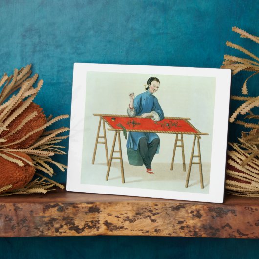 Eine Frauenstickerei, Teller 41 von "Das Kostüm o Fotoplatte (Seite)