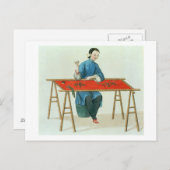 Eine Frauenstickerei, Teller 41 von "Das Kostüm o Postkarte (Vorne/Hinten)