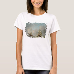 Eine Fregatte im ruhigen Wasser T-Shirt