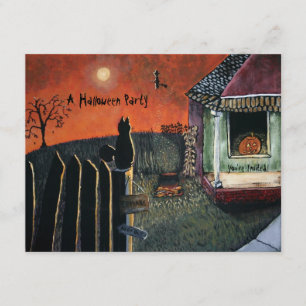 Eine frequentierende Halloween-Einladung Einladung