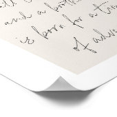 Eine Freundin Lieben zu allen Zeiten beigefarben B Poster (Ecke)