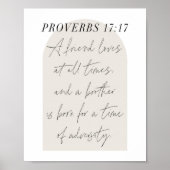 Eine Freundin Lieben zu allen Zeiten beigefarben B Poster (Vorne)