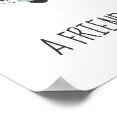 Eine Freundin Lieben zu jeder Zeit Kinder Poster (Ecke)