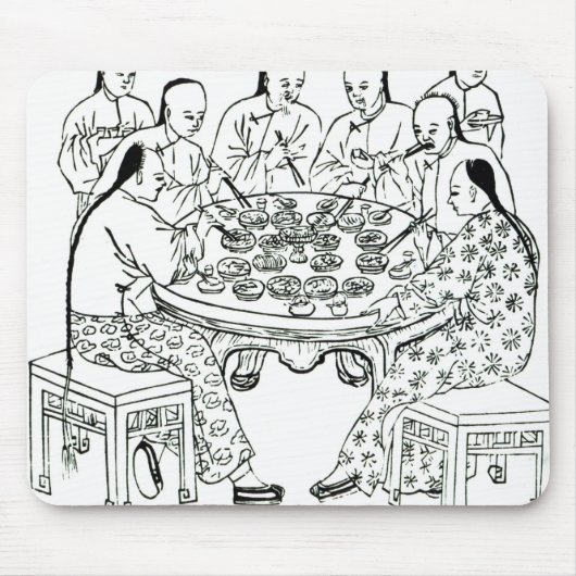 Eine freundliche Mahlzeit Mousepad (Vorne)