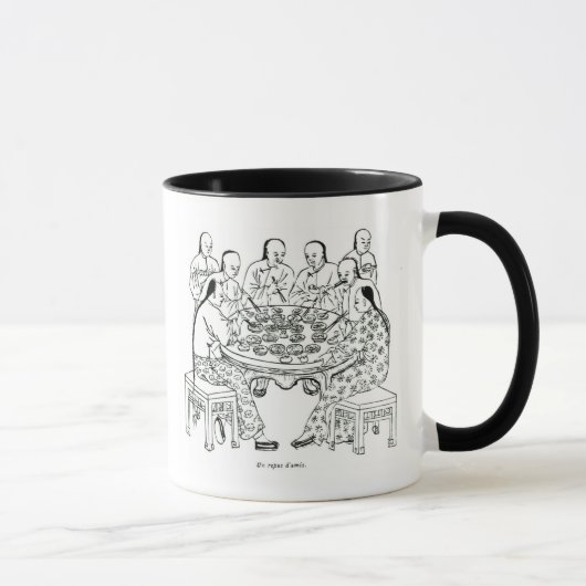 Eine freundliche Mahlzeit Tasse (Rechts)