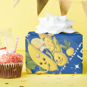 Eine Freundschaft Fiesta Lemon Banane und Mais Geschenkpapier