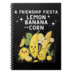 Eine Freundschaft Fiesta Lemon Banane und Mais Notizblock