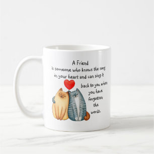 Eine Freundschaft Liebe Zitat Niedliche Katzen Tas Kaffeetasse