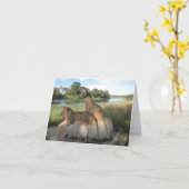 Eine Freundschaftskarte Karte (Gelbe Blume)