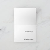 Eine Freundschaftskarte Karte (Innenseite)